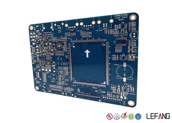 Circuit Board Industrial PCB 6 Layers Blue Solder Mask For Semiconductor Laser