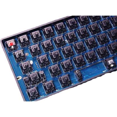 Os serviços Tkl sem fio RGB da placa de circuito FR-4 Hotswap o tipo chaves mecânicas do PWB 87 do teclado do jogo de C 80%