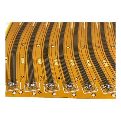 Placa eletrônica flexível com 0.1 mm de largura de linha para uma ampla gama de aplicações